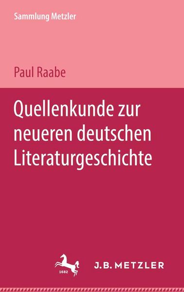 Produktbild: Quellenkunde zur neueren deutschen Literaturgeschichte
