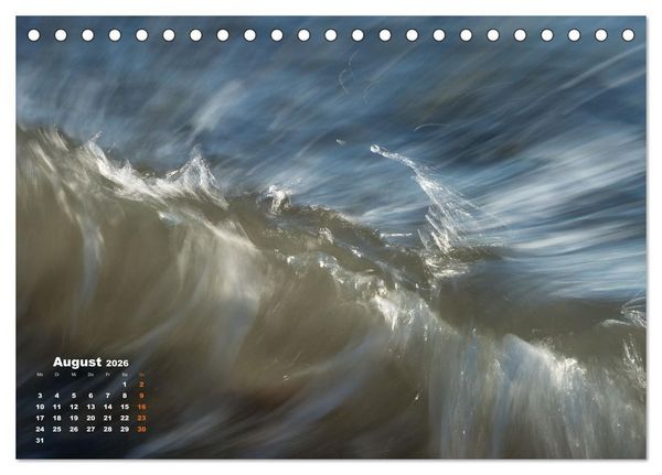 Produktbild: ... wie kleine Wellen tanzen ... (Tischkalender 2026 DIN A5 quer), CALVENDO Monatskalender