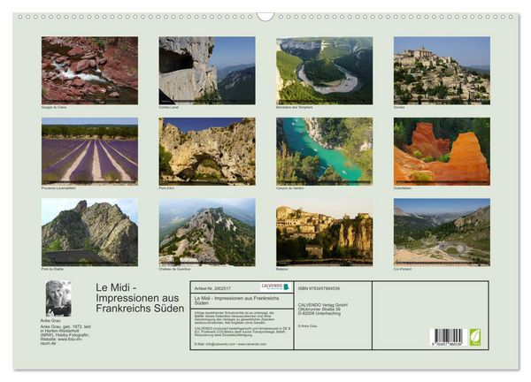 Produktbild: Le Midi - Impressionen aus Frankreichs S&uuml;den (Wandkalender 2026 DIN A2 quer), CALVENDO Monatskalender