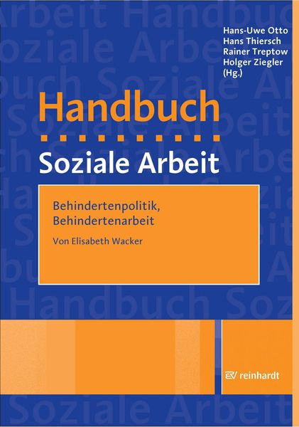 Produktbild: Behindertenpolitik, Behindertenarbeit