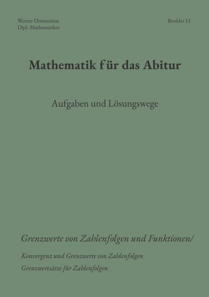 Produktbild: Mathematik f&uuml;r das Abitur