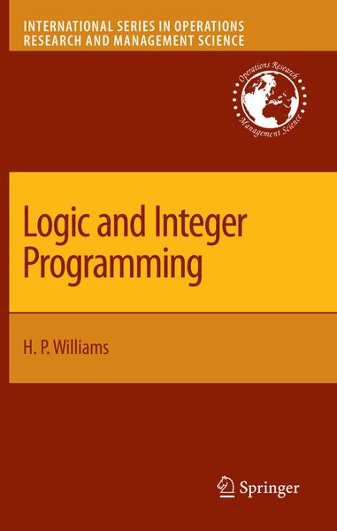 Produktbild: Logic and Integer Programming