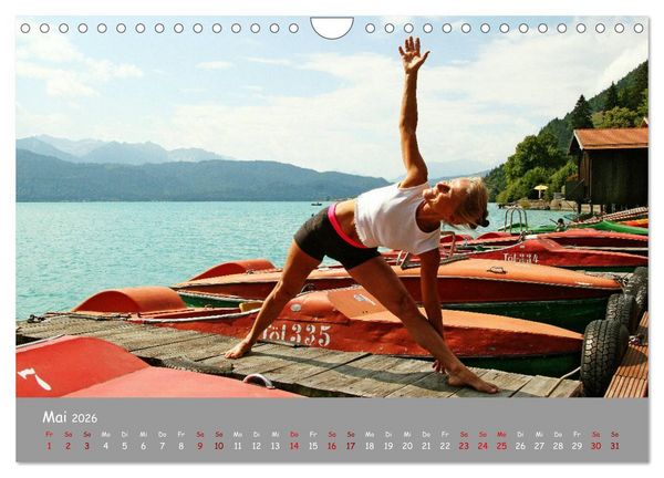 Produktbild: Yoga &ndash; Harmonie am Walchensee (Wandkalender 2026 DIN A4 quer), CALVENDO Monatskalender