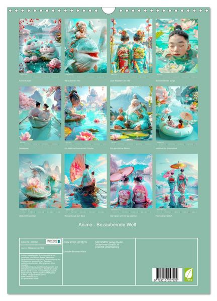 Produktbild: Anim&eacute; - Bezaubernde Welt (Wandkalender 2026 DIN A3 hoch), CALVENDO Monatskalender