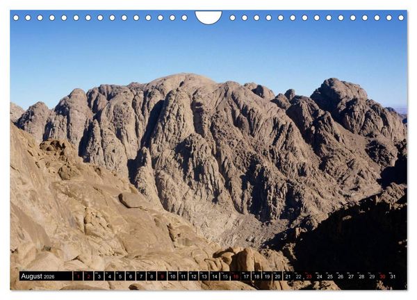 Produktbild: Sinai - Landschaft aus Fels und Sand (Wandkalender 2026 DIN A4 quer), CALVENDO Monatskalender
