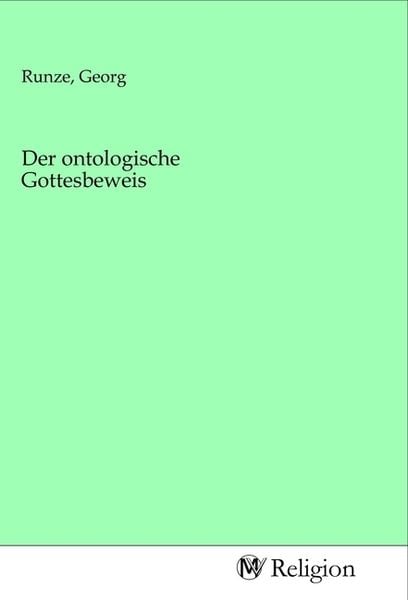 Produktbild: Der ontologische Gottesbeweis