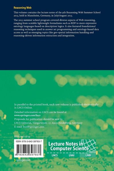 Produktbild: Reasoning Web. Semantic Technologies for Intelligent Data Access