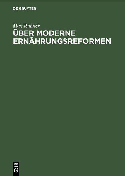 Produktbild: &Uuml;ber moderne Ern&auml;hrungsreformen