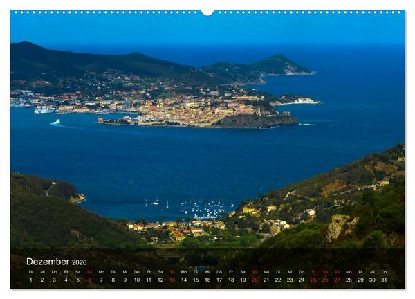 Produktbild: Zauberhaftes Elba (hochwertiger Premium Wandkalender 2026 DIN A2 quer), Kunstdruck in Hochglanz