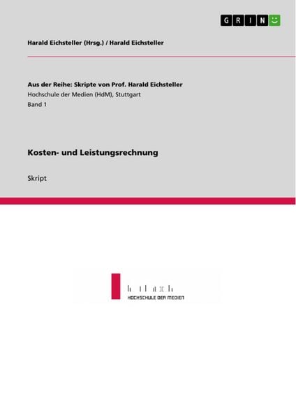 Produktbild: Kosten- und Leistungsrechnung