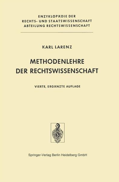 Produktbild: Methodenlehre der Rechtswissenschaft