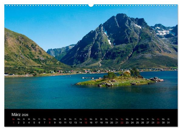 Produktbild: Landschaften Norwegens zwischen Polarkreis und Nordkap (Wandkalender 2026 DIN A2 quer), CALVENDO Monatskalender