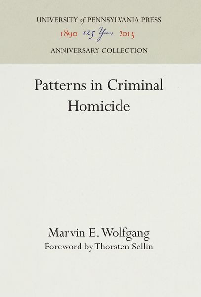 Produktbild: Patterns in Criminal Homicide