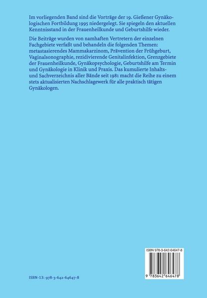 Produktbild: Gie&szlig;ener Gyn&auml;kologische Fortbildung 1995