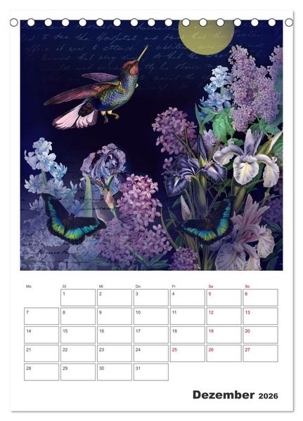 Produktbild: Das Paradies der Kolibris (Tischkalender 2026 DIN A5 hoch), CALVENDO Monatskalender
