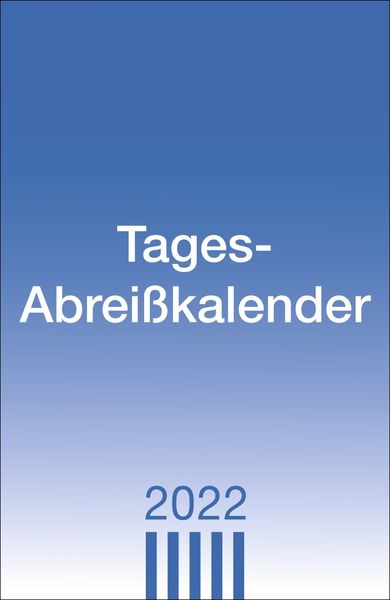 Produktbild: Tagesabrei&szlig;kalender gro&szlig; Kalender 2022