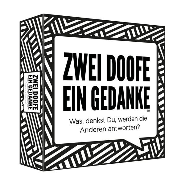 Produktbild: Pegasus - Zwei Doofe ein Gedanke - Hier gleicht keine Runde der Anderen, Kartenspiel