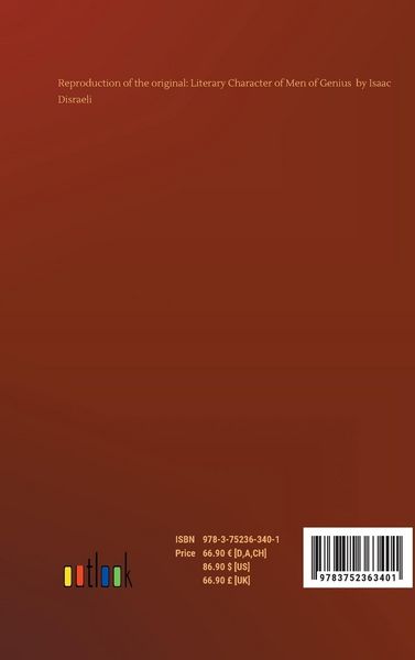 Produktbild: Literary Character of Men of Genius