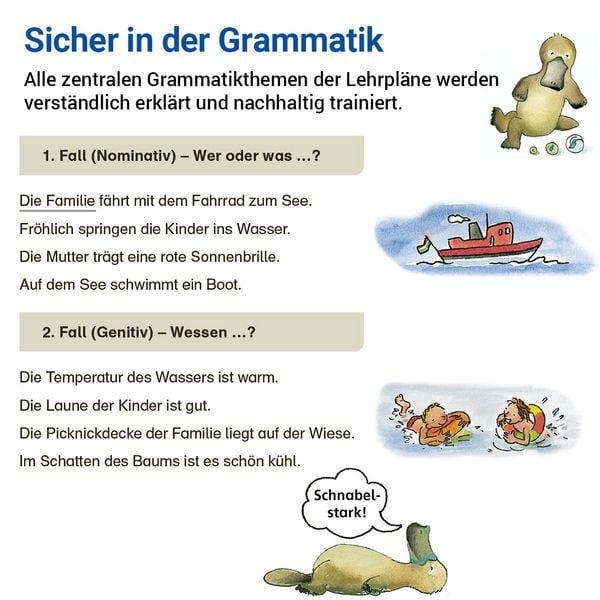 Produktbild: Grammatik mit Rico Schnabel, Klasse 4 - silbierte Ausgabe