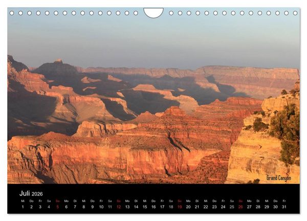Produktbild: United States National Parks (Wandkalender 2026 DIN A4 quer), CALVENDO Monatskalender