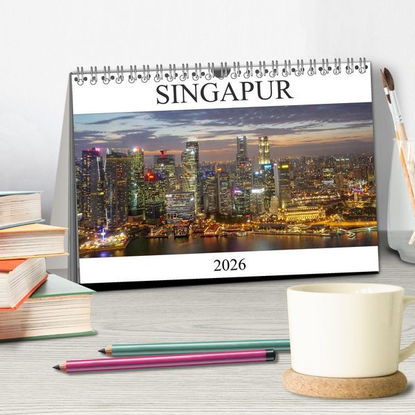 Produktbild: Singapur (Tischkalender 2026 DIN A5 quer), CALVENDO Monatskalender
