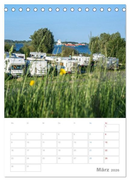 Produktbild: CAMPING-GL&Uuml;CK - Dein Urlaubsplaner (Tischkalender 2026 DIN A5 hoch), CALVENDO Monatskalender