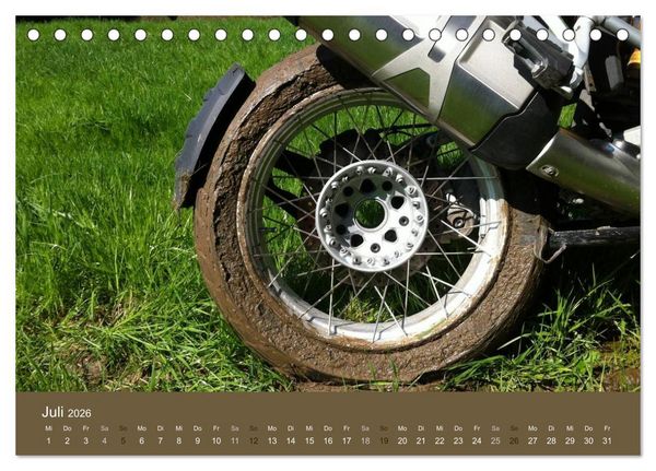 Produktbild: Freude an - Spa&szlig; mit der BMW GS (Tischkalender 2026 DIN A5 quer), CALVENDO Monatskalender