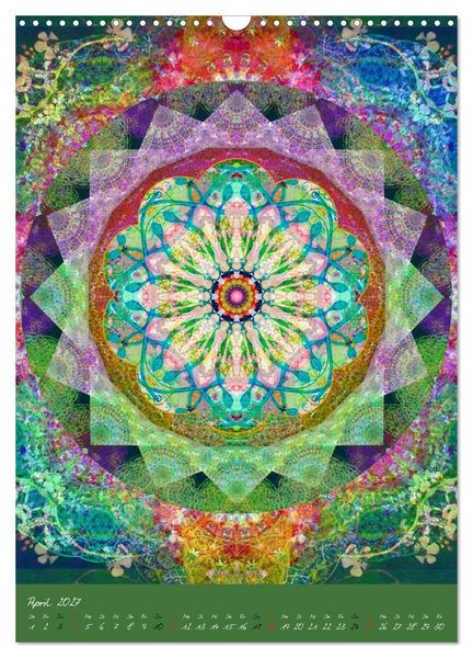 Produktbild: FLORALE MANDALAS (Wandkalender 2027 DIN A3 hoch), CALVENDO Monatskalender