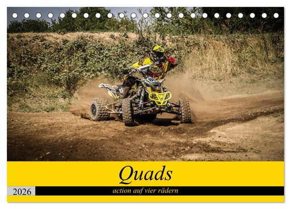 Quad`s action auf vier rädern (Tischkalender 2026 DIN A5 quer), CALVENDO Monatskalender