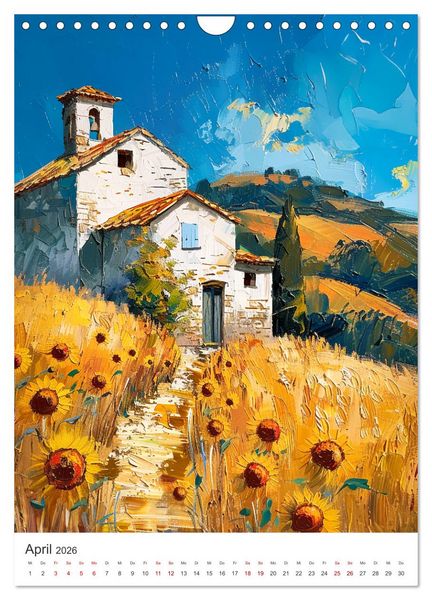 Produktbild: Poesie des Lichts - impressionistisches S&uuml;dfrankreich (Wandkalender 2026 DIN A4 hoch), CALVENDO Monatskalender