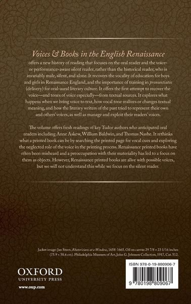 Produktbild: Voices and Books in the English Renaissance