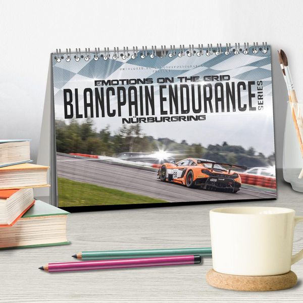 Produktbild: EMOTIONS ON THE GRID - Blancpain Endurance Series N&uuml;rburgring (Tischkalender 2026 DIN A5 quer), CALVENDO Monatskalender