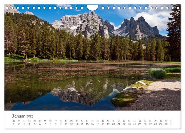Produktbild: S&uuml;dtirol - Land der Berge und Seen (Wandkalender 2026 DIN A4 quer), CALVENDO Monatskalender
