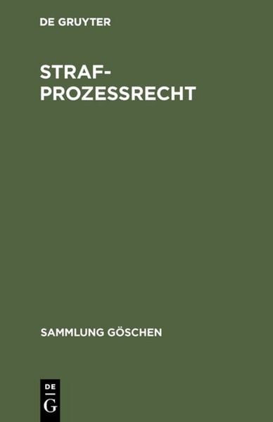 Produktbild: Strafproze&szlig;recht