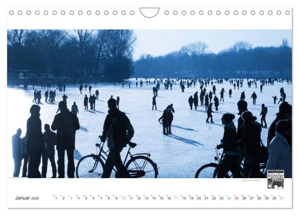 Produktbild: M&Uuml;NSTER :: Ansichten einer lebenswerten Stadt (Wandkalender 2026 DIN A4 quer), CALVENDO Monatskalender