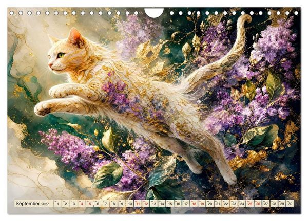 Produktbild: Floras Samtpfoten (Wandkalender 2027 DIN A4 quer), CALVENDO Monatskalender