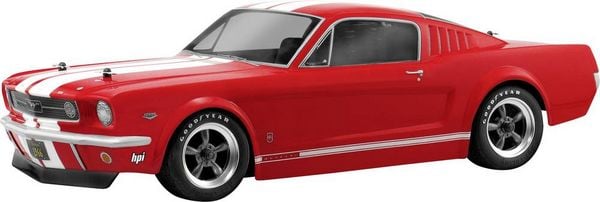 HPI Racing 17519 1:10 Karosserie 1966 Ford Mustang Gt Body 200 mm Unlackiert, nicht ausgeschnitten