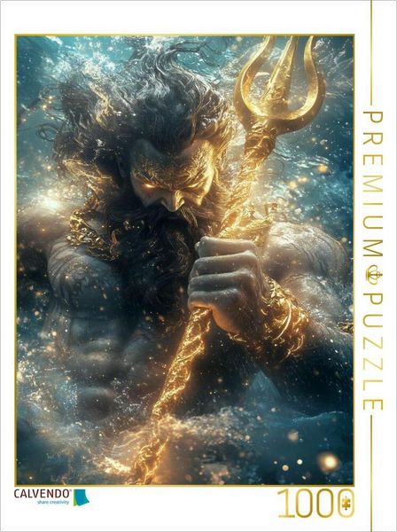 CALVENDO Puzzle Poseidon - Griechischer Gott der Meere | 1000 Teile Lege-Größe 64x48cm Foto-Puzzle für glückliche Stunden, Sonstige von , Calvendo