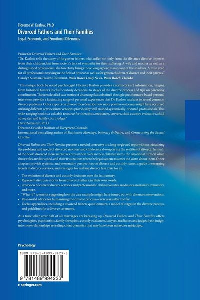 Produktbild: Divorced Fathers and Their Families