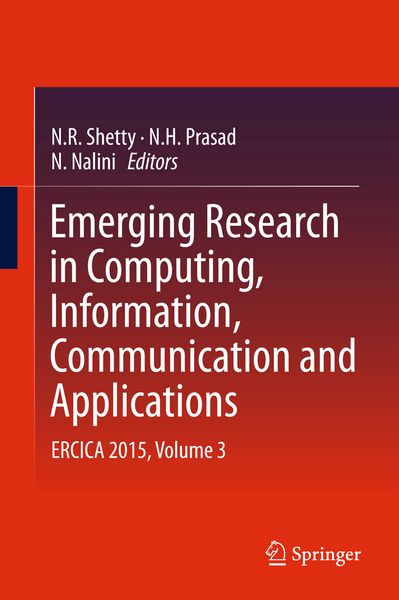 Produktbild: Emerging Research in Computing, Information, Communication and Applications