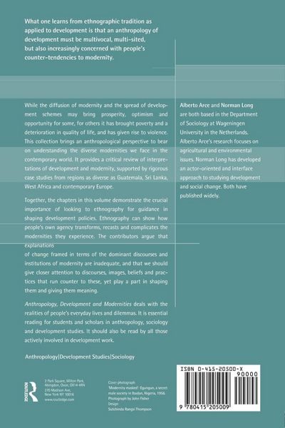 Produktbild: Anthropology, Development and Modernities