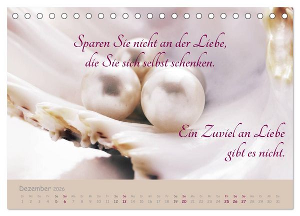 Produktbild: Innere Perlen (Tischkalender 2026 DIN A5 quer), CALVENDO Monatskalender