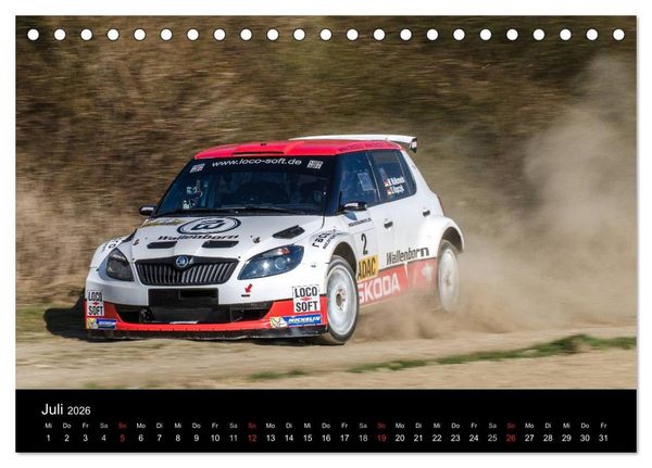Produktbild: Schnell - Schneller - Rallye (Tischkalender 2026 DIN A5 quer), CALVENDO Monatskalender
