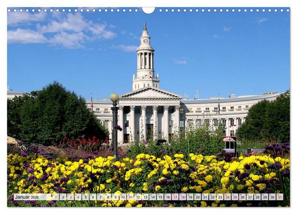 Produktbild: Denver Stadtansichten (Wandkalender 2026 DIN A3 quer), CALVENDO Monatskalender