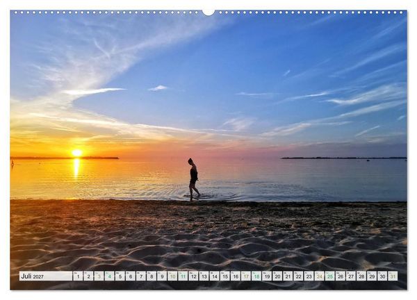 Produktbild: Gl&uuml;cksmomente am Meer - Sehnsuchtsorte deutscher K&uuml;stenlandschaften (Wandkalender 2027 DIN A2 quer), CALVENDO Monatskalender