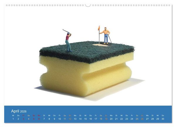 Produktbild: Little Art Sport Kunstkalender (Wandkalender 2026 DIN A2 quer), CALVENDO Monatskalender