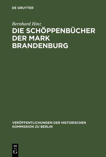 Produktbild: Die Sch&ouml;ppenb&uuml;cher der Mark Brandenburg