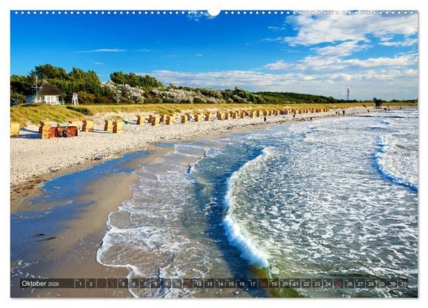 Produktbild: Sch&ouml;ne Ostsee - Impressionen &uuml;bers Jahr (Wandkalender 2026 DIN A2 quer), CALVENDO Monatskalender
