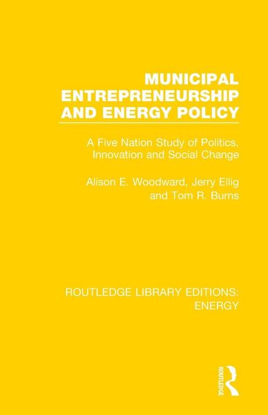 Produktbild: Municipal Entrepreneurship and Energy Policy