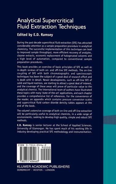 Produktbild: Analytical Supercritical Fluid Extraction Techniques